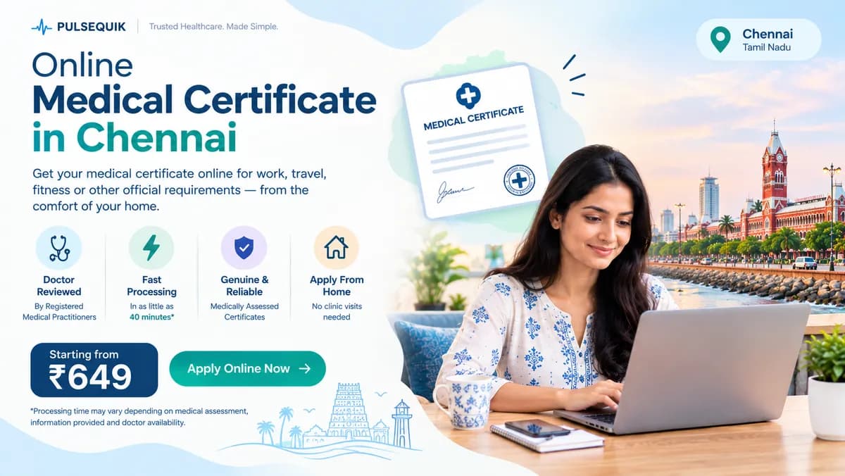 Form 1A medical fitness certificate online for Chennai RTO driving licence applications
