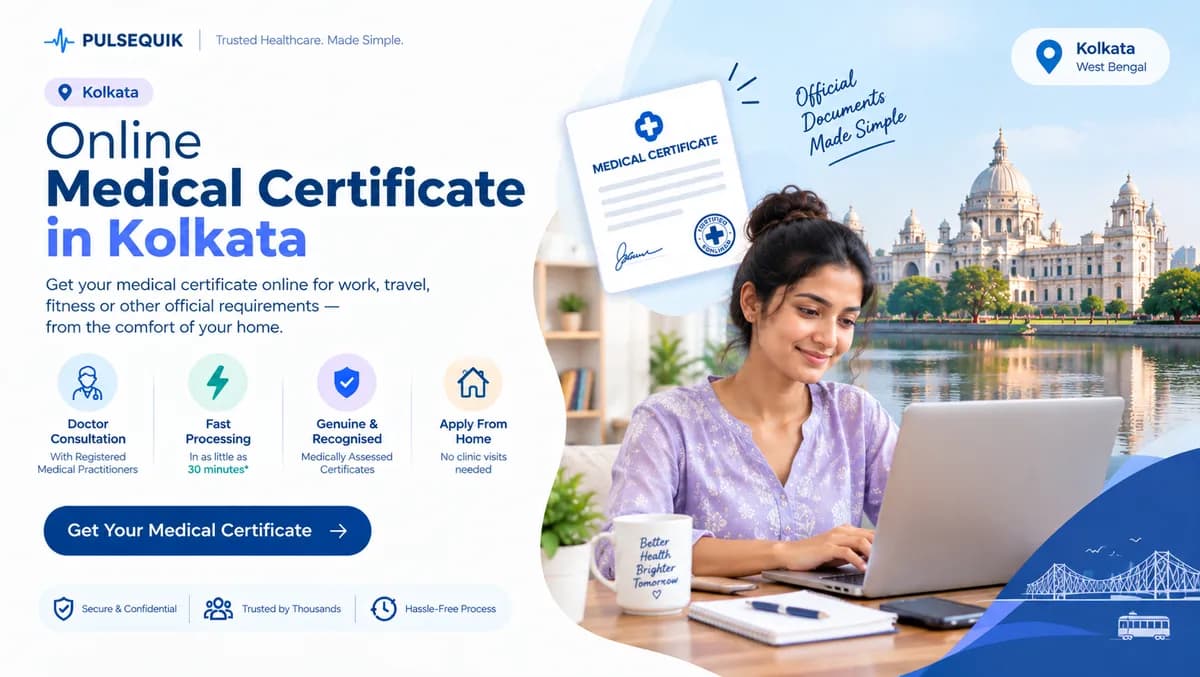 Online medical certificate in Kolkata reviewed by a qualified doctor
