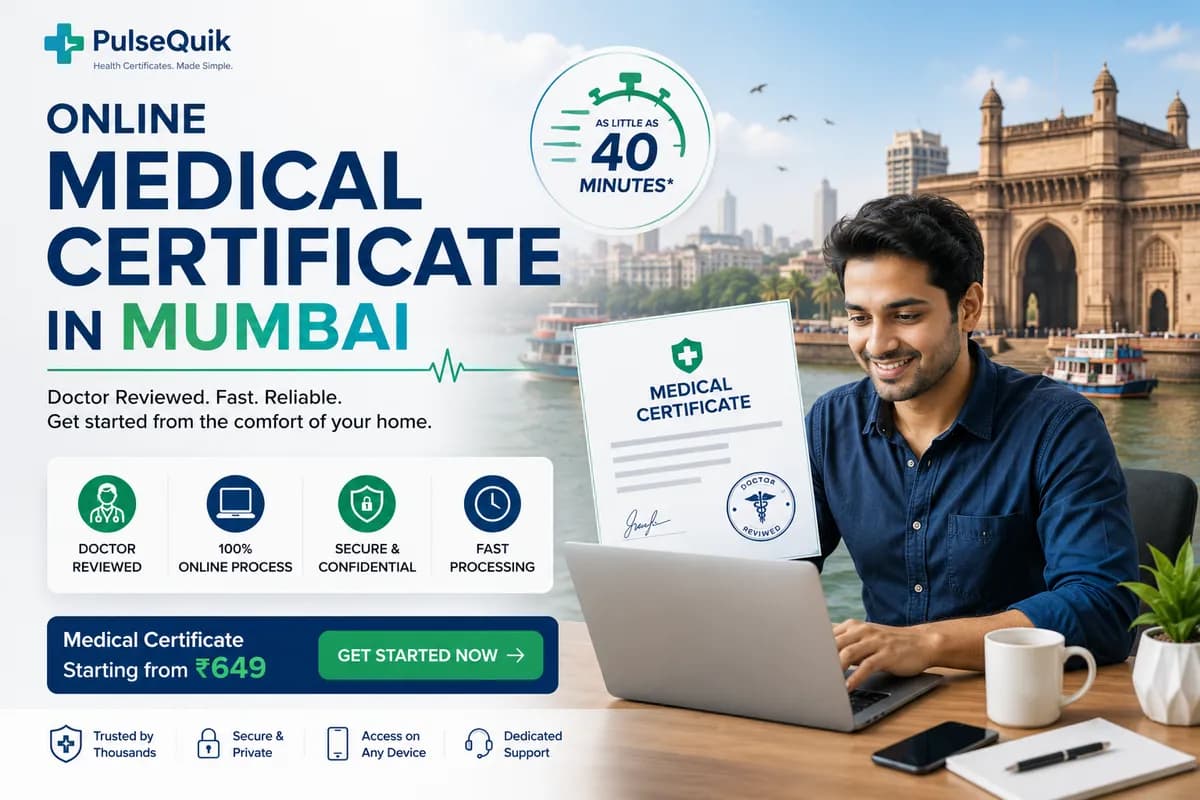 Online medical certificate in Mumbai issued by registered doctors