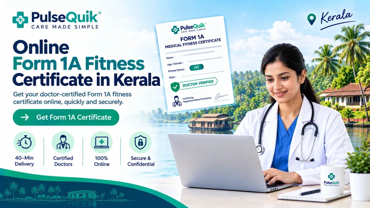 Online Form 1A fitness certificate for Kerala driving licence applications