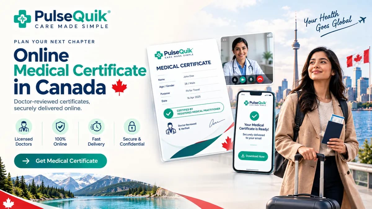 Online medical certificate for Canada reviewed by a qualified doctor