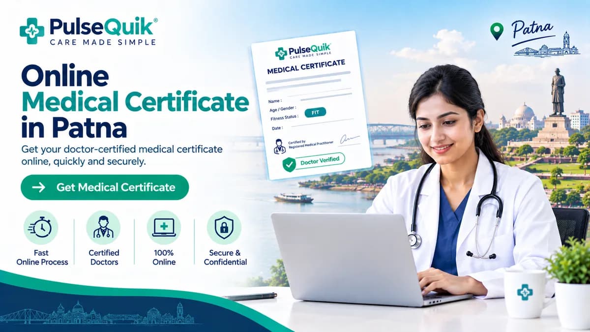 Online medical certificate in Patna reviewed by a registered doctor