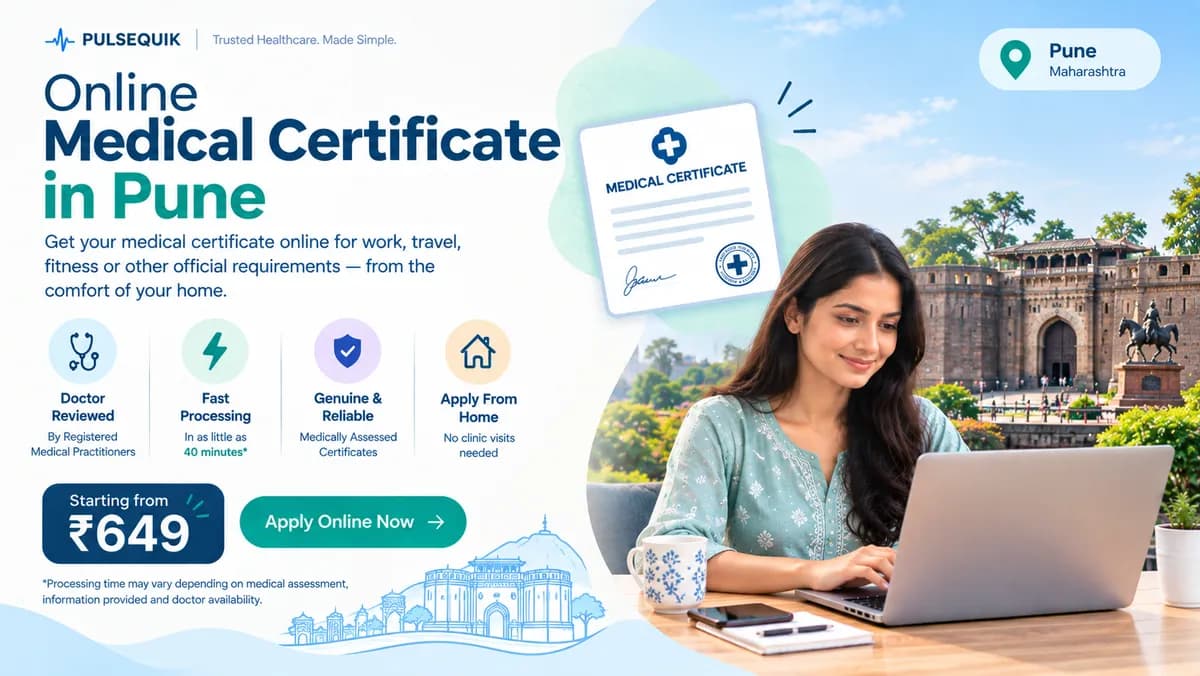 Online medical certificate in Pune reviewed by a qualified doctor