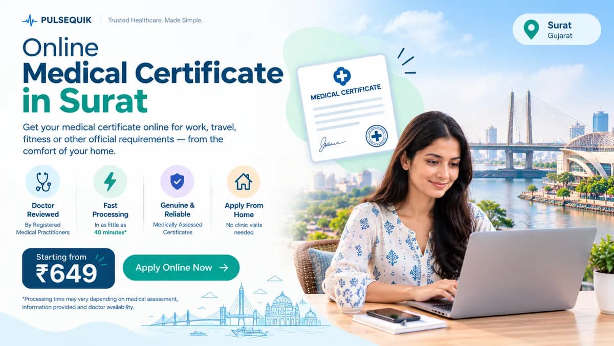 Online medical certificate in Surat reviewed by a qualified doctor